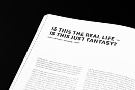 Closeup des Vorworts mit Überschrift: Is this the real life - is this just fantasy?
