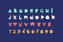 Das Alphabet des Elefont.