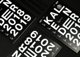 Drei liegende Hochschulkalender